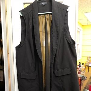 Black Torrid Vest Sheer Back
